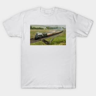 A4 "Sir Nigel Gresley" at Ais Gil, Cumbria in the rain T-Shirt